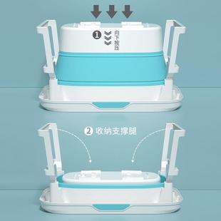 儿童洗澡桶宝宝泡澡桶小孩折叠浴桶游泳桶家用浴盆大号婴儿洗澡盆