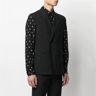 西装 韩版 青年流行上衣无袖 四季 英伦潮男休闲外套宽松纯色马甲 新款