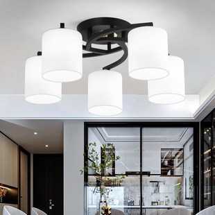餐厅吊灯2023年新款现代简约客厅主灯具大全饭厅灯可换灯泡卧室灯