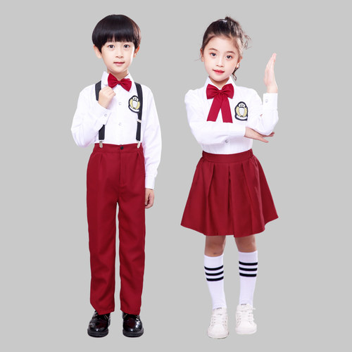 新款演出服儿童合唱服朗诵比赛大团体演讲幼儿园中小学生表演服装