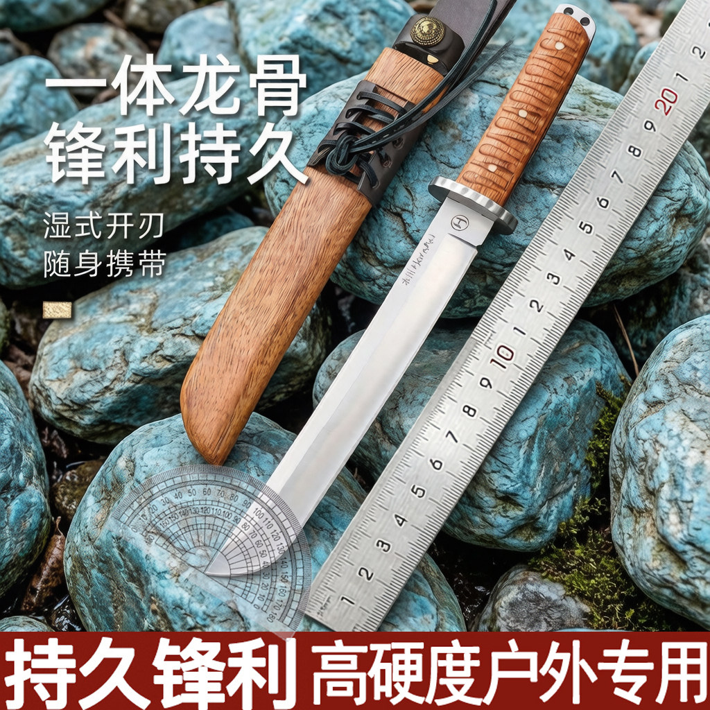 本州武士户外刀贝尔二代战术荒野多功能野外丛林砍柴一体生存刀图片