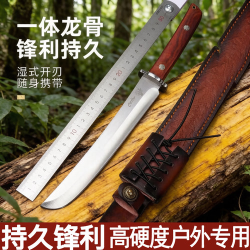 刀具防身长款刀高锰钢m390粉末钢刀切西瓜专用刀锋利户外刀一体刀