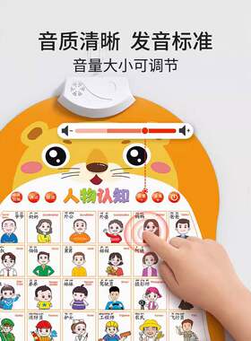 宝宝有声早教挂图幼儿童拼音字母表发声识字学习婴儿点读书墙贴画