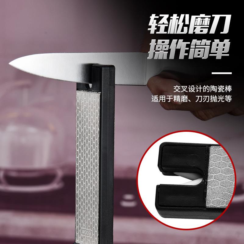 户外折叠磨刀工具便携式磨刀器双面粗细磨刀石金刚砂磨鱼钩打磨器
