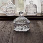 欧式 香薰 干果罐糖缸 浮雕水晶玻璃首饰罐 创意客厅糖果盅