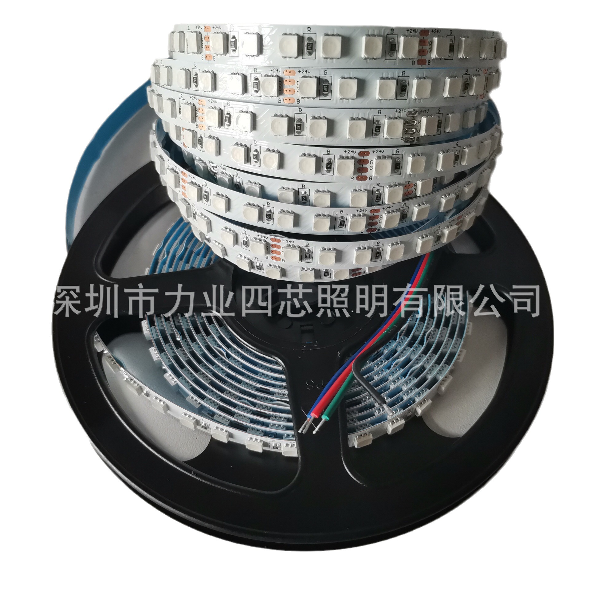 源厂家3838/4040rgb灯带 120灯每米单排高亮 24V8mm120灯rgb灯条