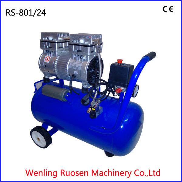 24L750W木工枪钉低噪音无油空压机