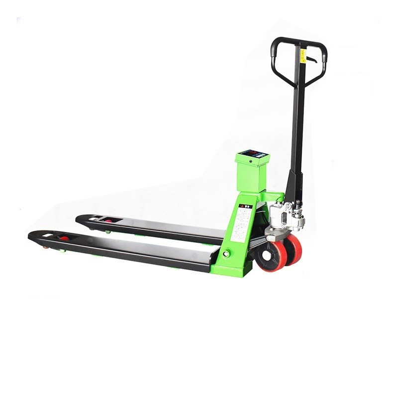 电子叉车秤搬运车2吨带称手动液压地牛1000公斤叉车磅