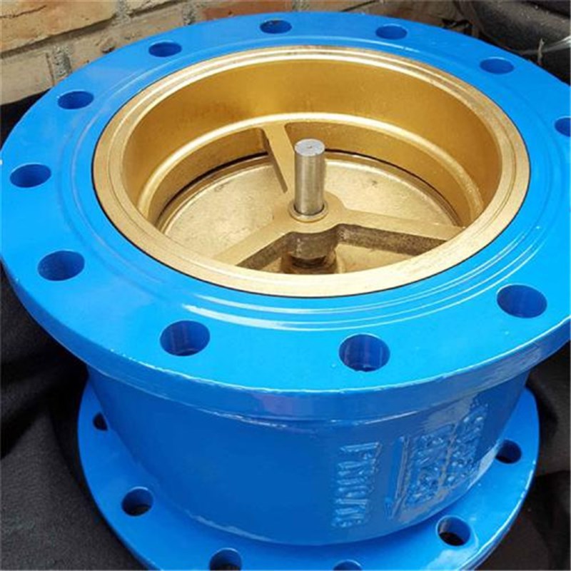 H42H-16-25-40-64-100法兰立式消声止回阀ZHF静音单向阀DCV逆止阀