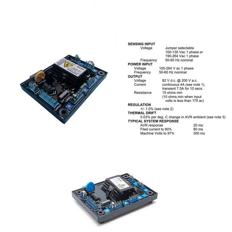 AS440柴油机发电机稳压调压板 发动机励磁板电压调节器调压器avr