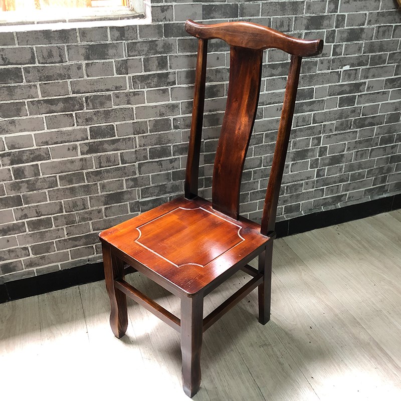 特价实木官帽椅牛角椅靠背中式仿古餐椅太师椅饭店火锅店餐厅木椅