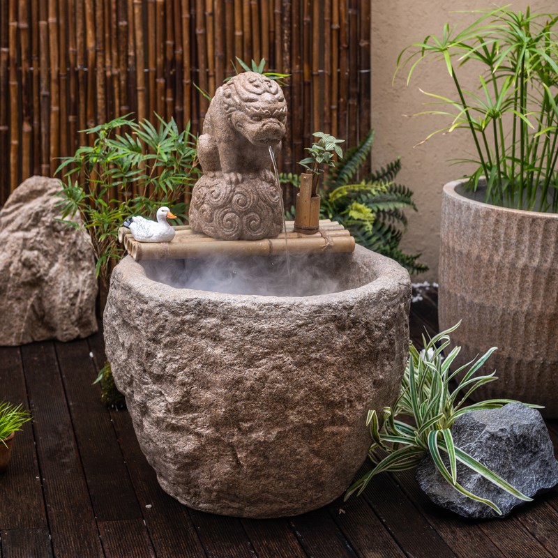 睡莲盆缸水缸大缸养鱼园林景观大口径水泥石缸户外庭院造景摆件