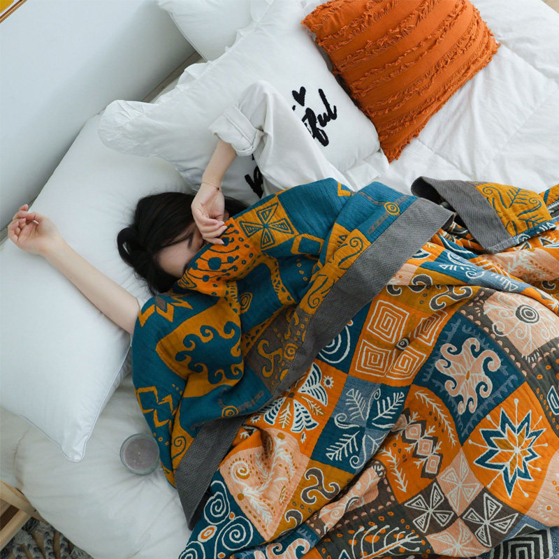 新疆长绒棉  高品质加厚六层纱布毛H巾被夏季薄款老式全棉空调,床上用品,休闲毯/毛毯/绒毯,淘宝优惠券,粉丝福利购,淘宝优惠卷