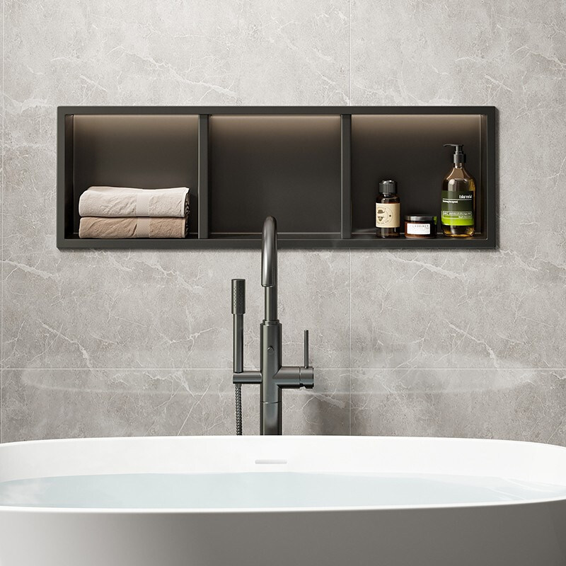 不锈钢壁龛隔板卫生间浴室金属置物架嵌入式成品不锈W钢壁龛淋浴,家装主材,卫浴置物架,淘宝优惠券,粉丝福利购,淘宝优惠卷