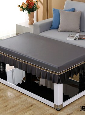 防水防油茶几皮罩长方形电炉烤火桌布免洗餐桌套加厚PUZ防烫桌垫