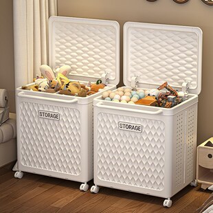 儿童玩具收纳箱翻盖大容量毛绒娃A娃收纳桶宝宝玩偶公仔积木收纳