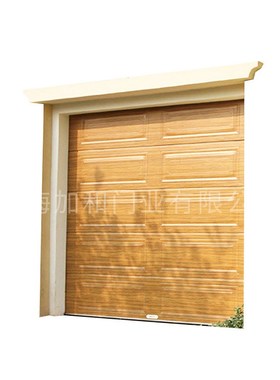 别墅车库门电动翻板铝合金车库门白色方格隔音电动卷帘门卷闸门