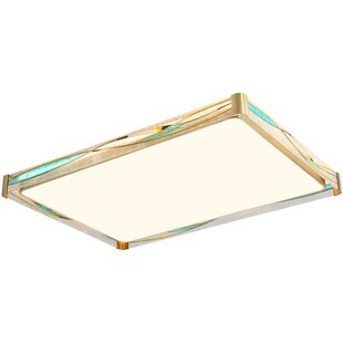 轻奢珐琅彩吸顶灯客厅灯艺术山水全铜主卧室灯新中式仿古风灯具