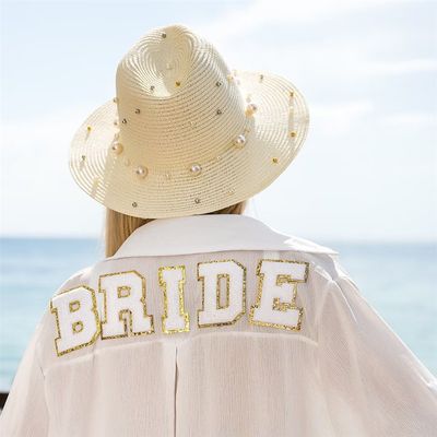 Bride To Be Swim Cover Up with Buttons Bride WeddinXg bridal