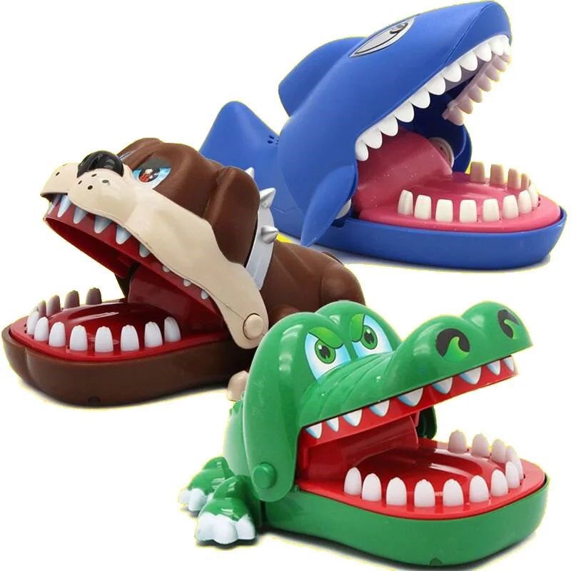 Crocodile Biite Finger Toy Electric Shark Extract Tooth Fami