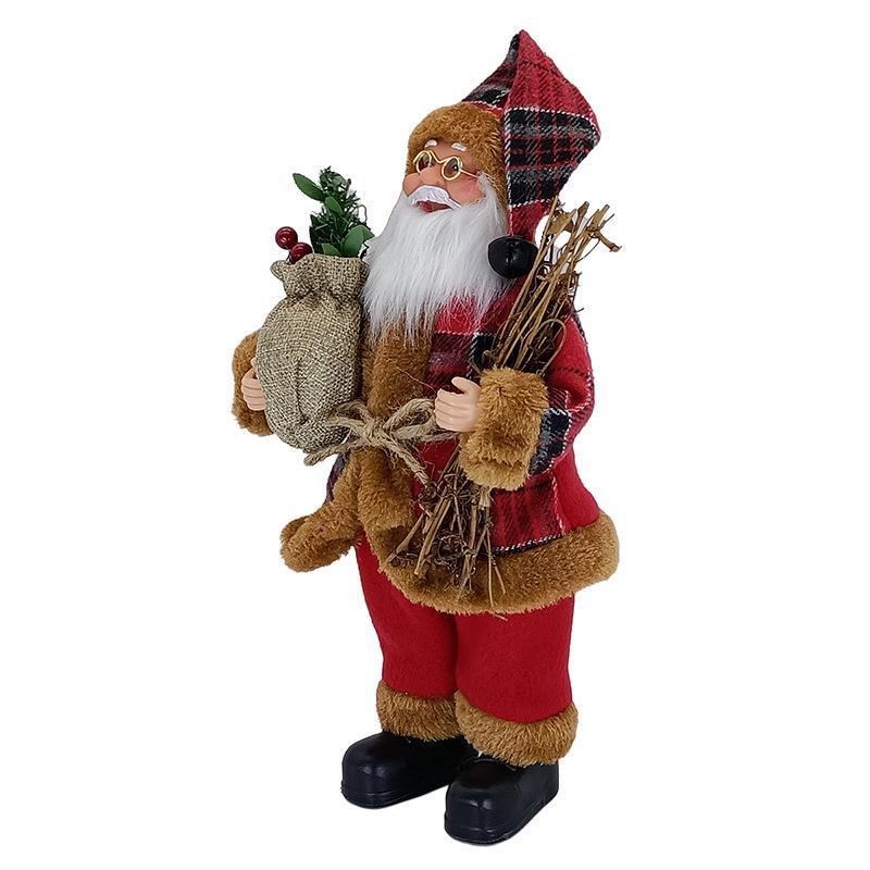 Santa Claus Doll Christmas dzecorations Standing Old Man Chi
