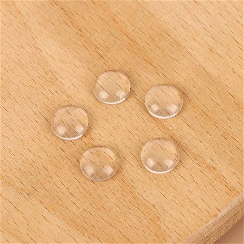 40pcs Glass Color Card Trxansparent Tips Round Showing Gel