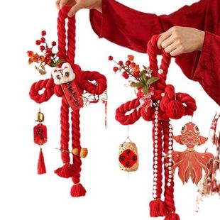 饰品万字结入户门挂件蛇年春节2025福字中国结过年氛围布置 新年装