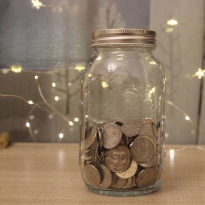 透明瓶子存钱罐可以取出来钱的存钱罐多攒点钱出去看看吧