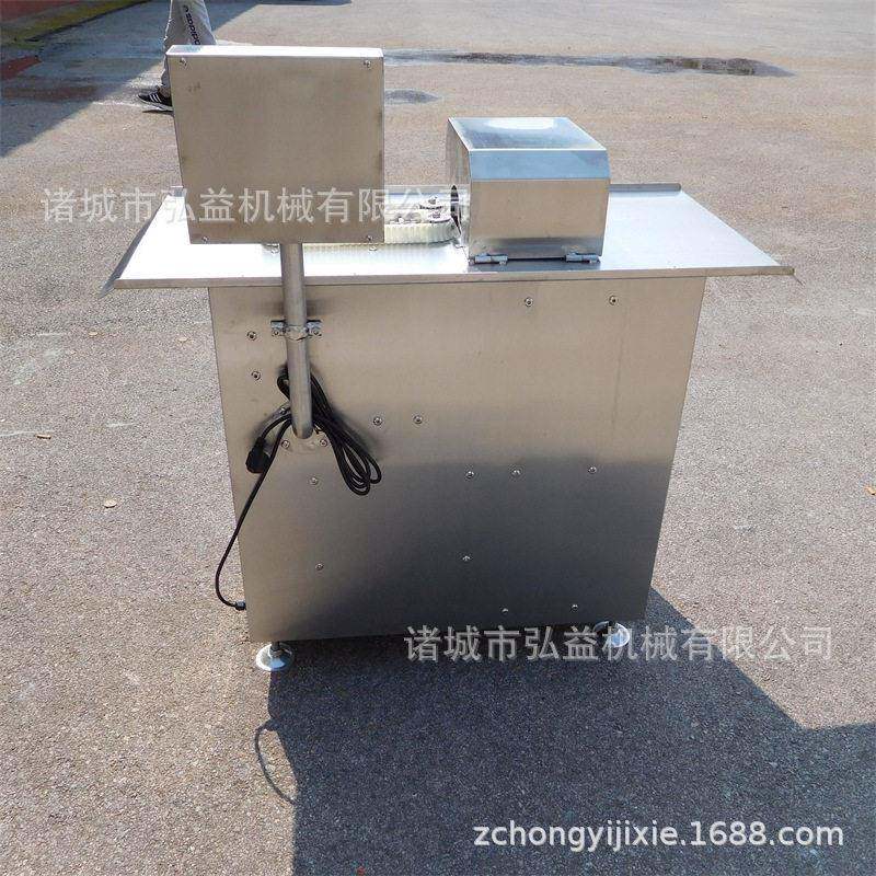 腊弘益机械肠扎棉线香肠绕线香肠绑线机 全自钢双路不动锈腊机肠