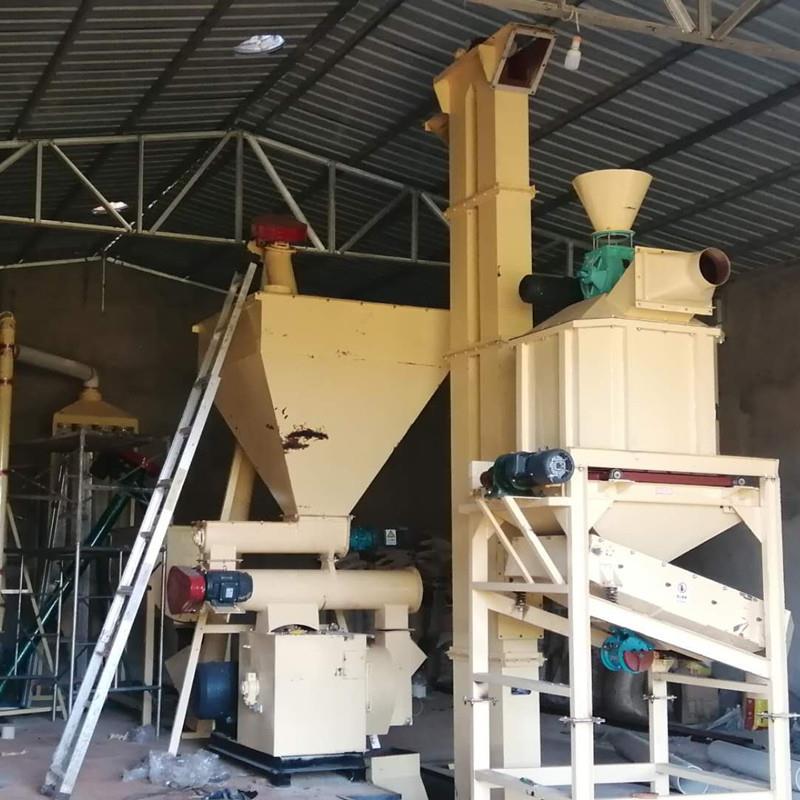 猪饲料颗粒机组饲料制作线饲料成套设备厂家