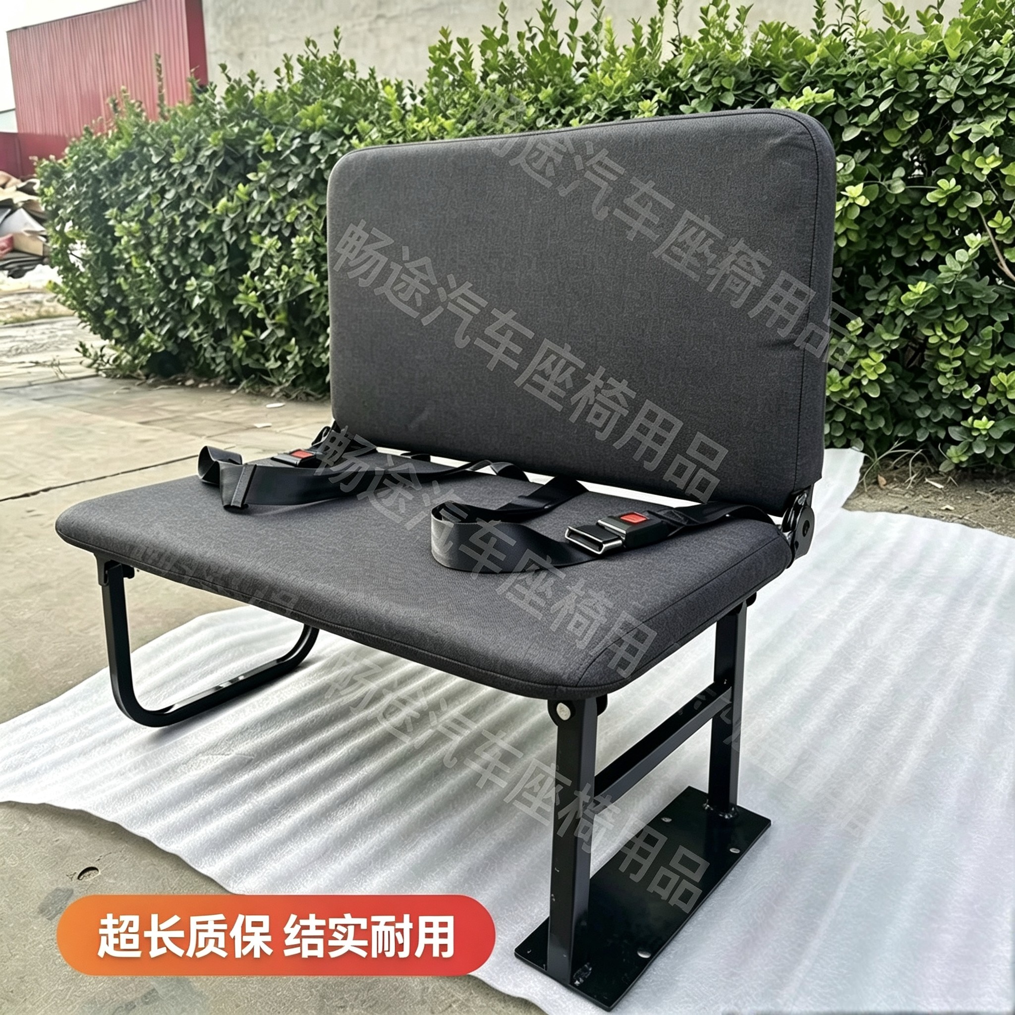 超薄侧翻立翻侧挂功能折叠座椅拉货座椅双人平躺午休座椅节省空间