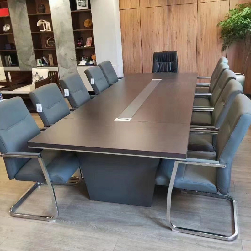 会议桌长桌简约现代大型接待桌洽谈培训桌条形板式会议室桌组合