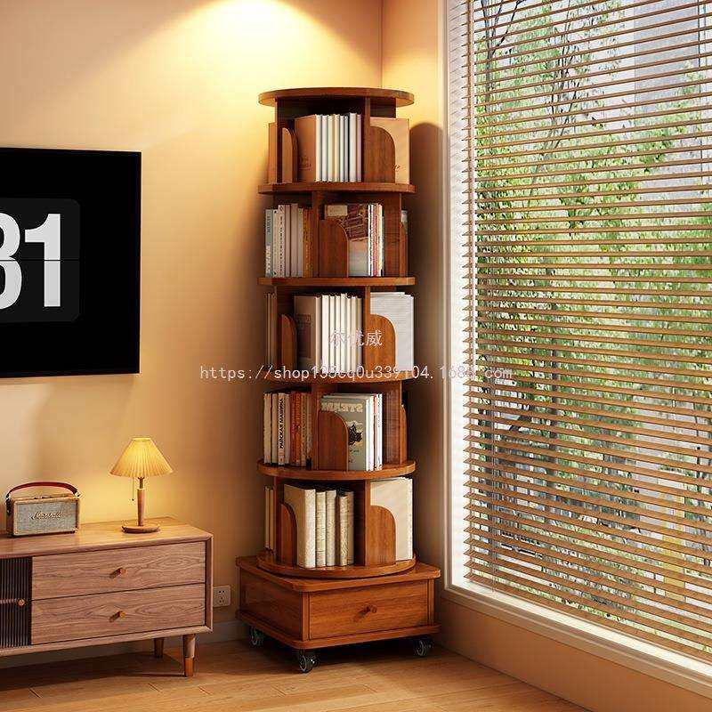 尔优威36收纳架置物柜绘本落地旋转式多层书架学生卧室简易度客厅