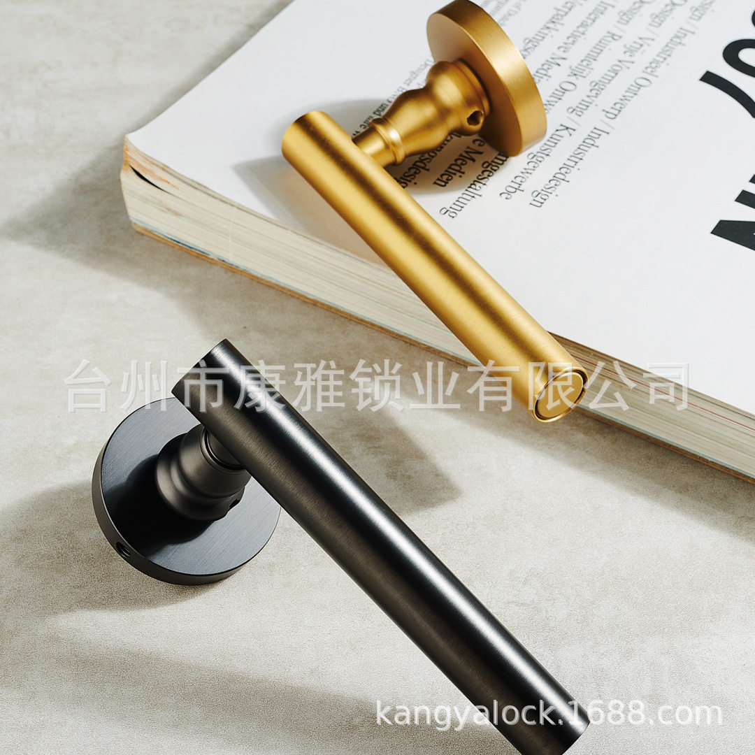 厂家货源室内卧室房门防插执手锁家用木门卫生间门锁静音分体锁