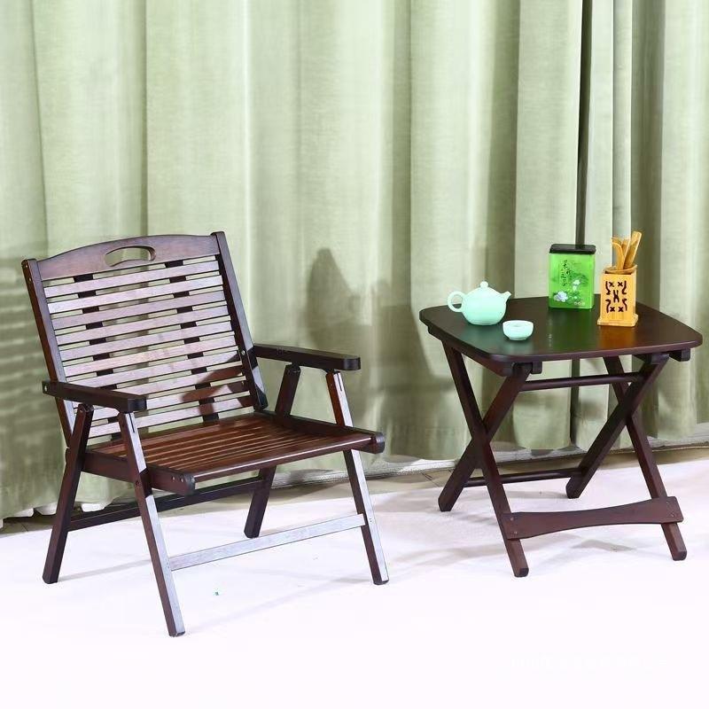 新款可折叠靠背椅子家用躺椅阳台休闲竹凉椅户外便携式凳子露营椅