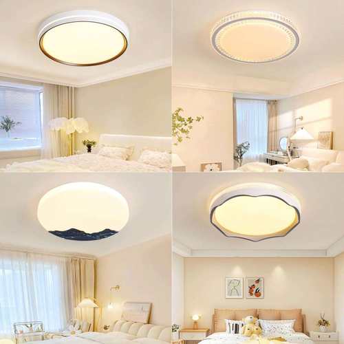 家用卧室吸顶灯led超亮中山古镇圆形灯具新款现代简约房间灯