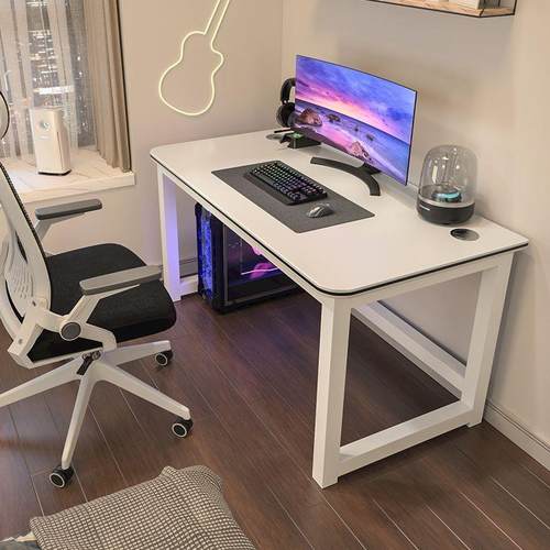 电脑桌台式网红家用书架书桌卧室简易桌子办公桌简约现代台式桌