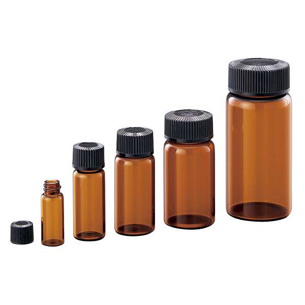 透明样品瓶 (硼硅酸玻璃) AS ONE 1-8129 5-115