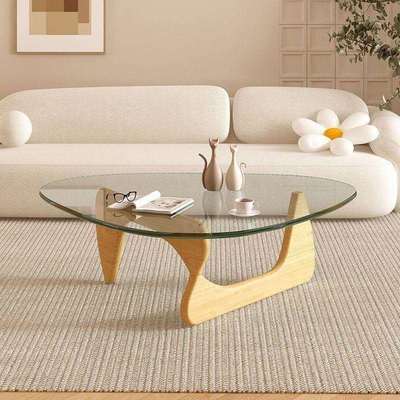 现代简约玻璃茶几家用小户型创意网红茶几客厅轻奢极简异形小桌子