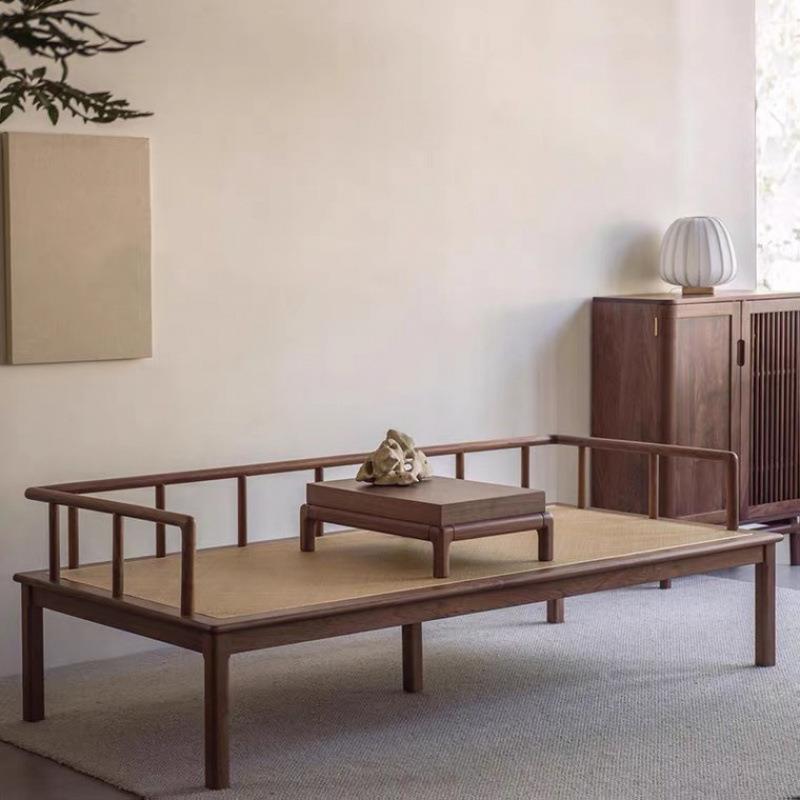 价TXP2新款沙发床两用罗汉床新中式现代轻奢高级感黑胡桃