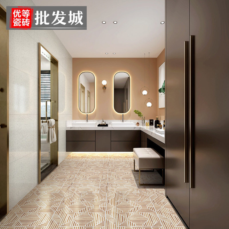艺术仿古砖600X1200民宿客厅餐厅卧室阳台地板砖网红商铺防滑瓷砖