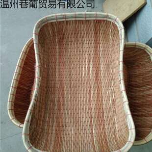 柳编长方形大小号笸箩筐藤编竹编笸箩簸箕馒头面条干果筐收纳宜思