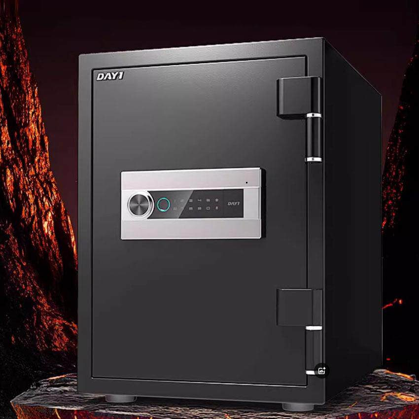 大一保险柜家用小型密码指纹防火防盗保险箱办公室保管床头保险柜