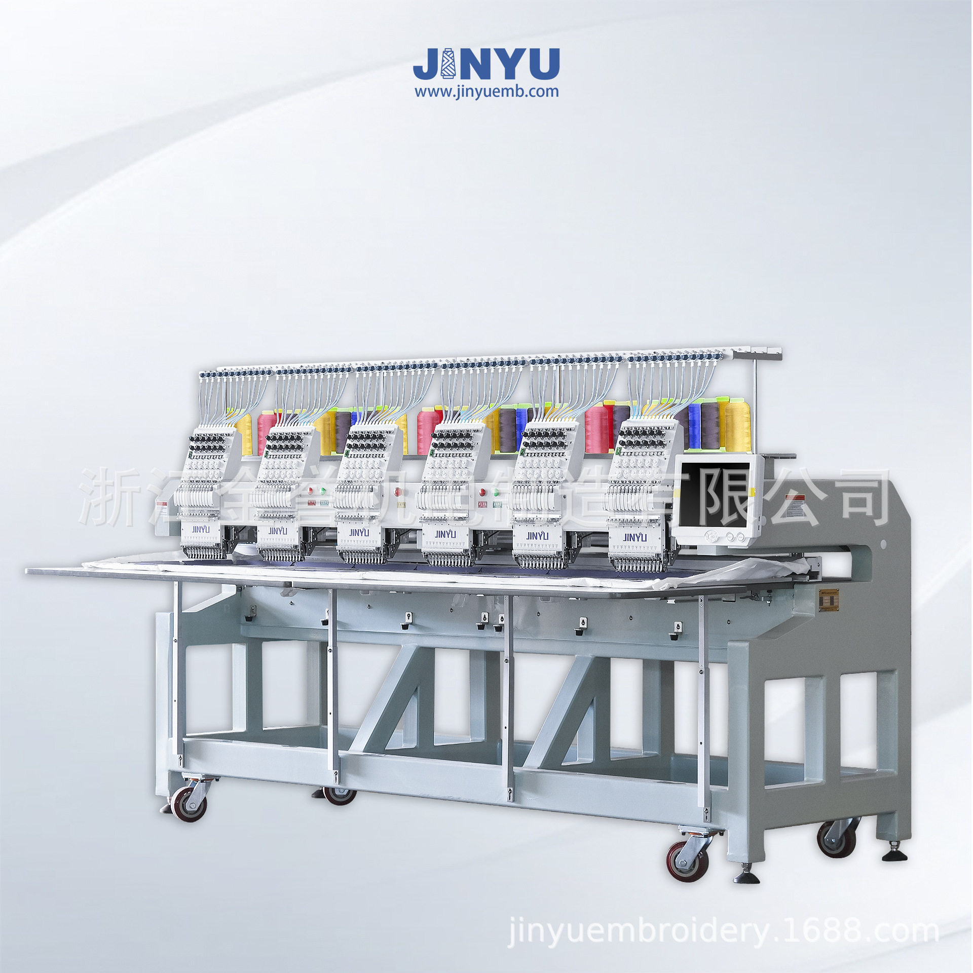 JINYU/金誉绣机906商用电脑平绣帽绣机电脑智能服装绣花机批发