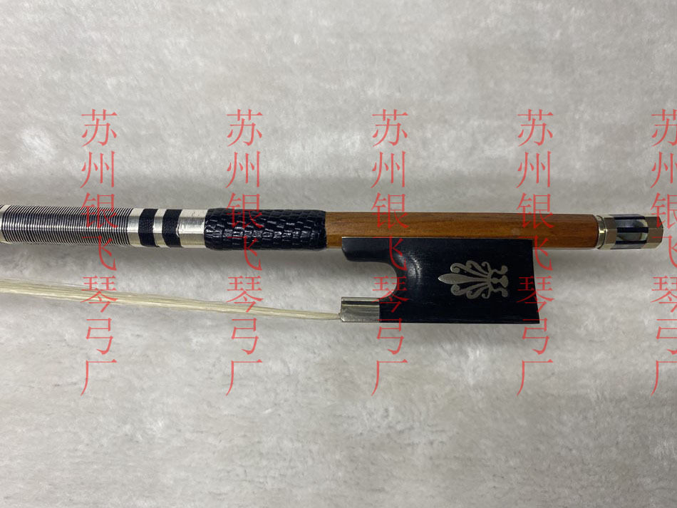 独奏4/4优美音色灵活舒适巴西苏木小提琴弓精选蒙古白马尾包邮