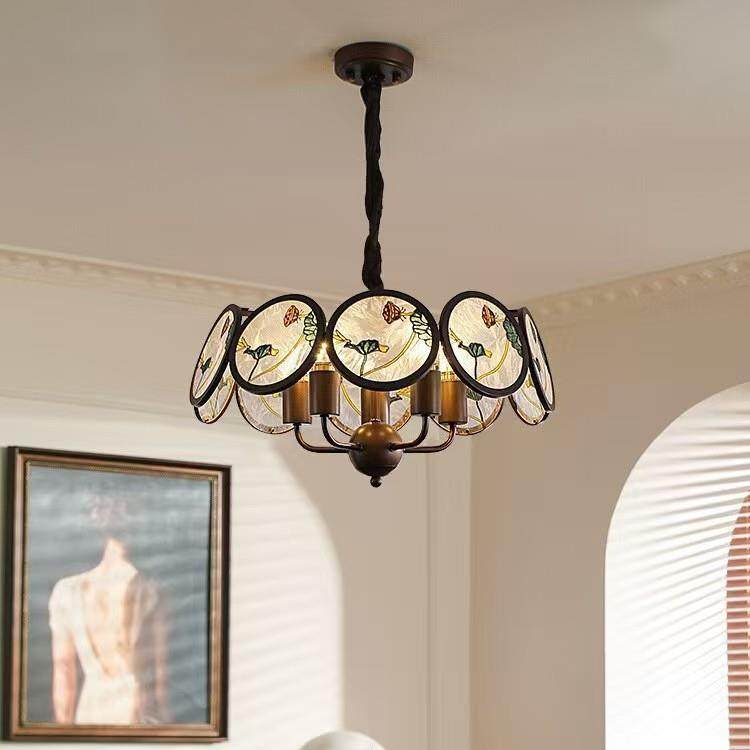 美式复古餐厅吊灯中古风设计师法式中国风宋代美学吧台岛台灯中山