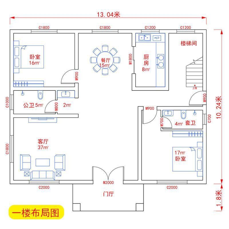 农村三层半别墅图纸简约欧式自建房屋大气洋楼效果施工设计垒德株