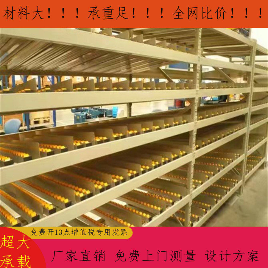 箱式产品专用滑轮式多层流利式货架式流利条式货架先进先出货架