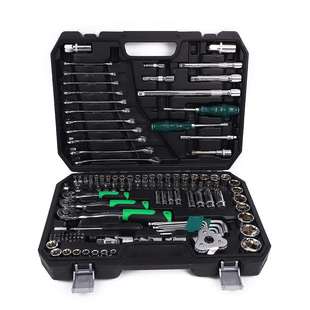 新款 121件套多功能棘轮扳手多型号套筒组合五金工具汽修组套工具