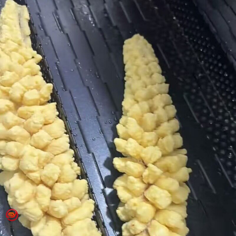 全自动连续式鱼段油炸流水线